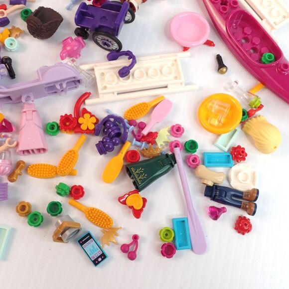 Lego FRIENDS & Disney Minifigure Parts Torso Head Legs Accessories Lot of 3.6 oz - Picture 3 of 7